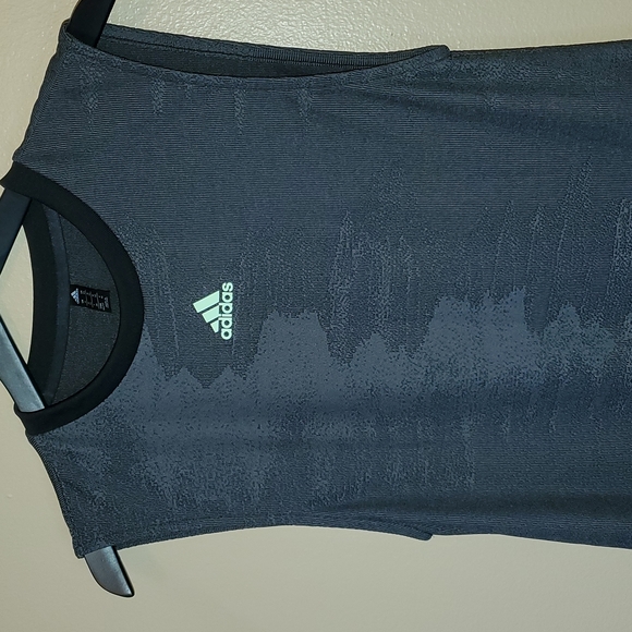 Adidas | Women's NY Tennis Dress - Black/Glow Green XS - Picture 4 of 7